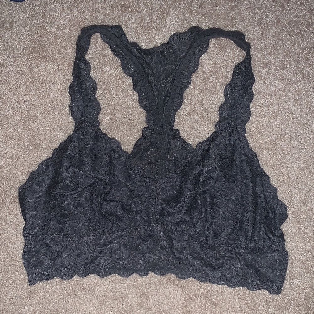 Felina Gray Lace Bralette